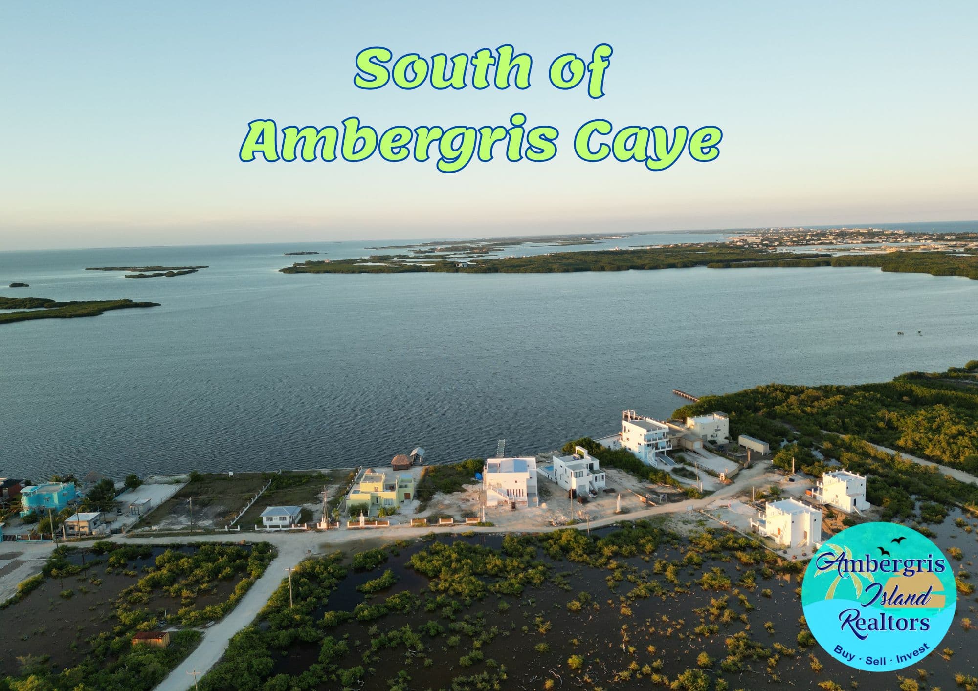 Second row lots on South of Ambergris Caye, Tarpon Bay